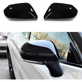 Rearview Mirror Cover Side Rear View Mirror Covers Decorations for Toyota Camry 2023 2022 2021 2020 2019 2018 (Black)