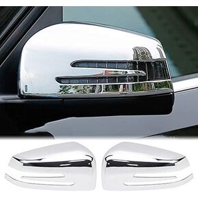Side View Mirror Cover Compatible with Mercedes Benz GLA CLA GLK A B C E Class X156 X204 C117 W212 W176 W246 W204 Exterior Chrome Trim Outside Wing Rearview Decoration Caps Protector