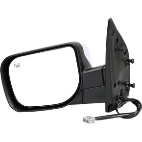 Dorman 955-1749 Driver Side Power Door Mirror - Folding Compatible with Select Nissan Models, Black and Chrome