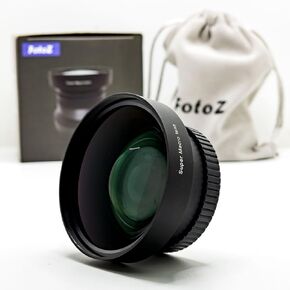 49mm 10x Professional Macro Conversion Lens, Super Macro Lens, for Canon EOS M6 M50 Mark II M100 M200 R50 R100 with EF-M 15-45mm RF-S 18-45mm Kit Lens