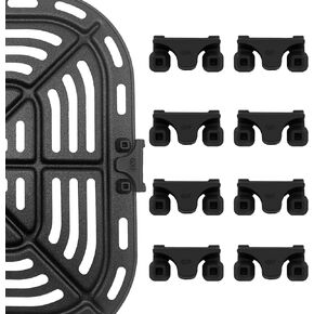 Air Fryer Rubber Bumpers, 8 Pieces Air Fryer Replacement Parts for Instant Pot Gourmia Cosori and other Air Fryers, Air Fryer Accessories Silicone Protective Feet Tips Tabs to Prevent Basket Damage