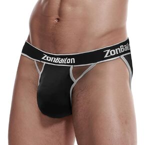 JINSHI Men's Underwear Bamboo Viscose Wrapped Bulge Enhancing Briefs Comfortable and Breathable Underwear