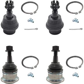 ASTARPRO 4pcs Front Upper and Lower Ball Joints Compatible with Cadillac Escalade ESV EXT Chevy Avalanche Express Silverado Suburban Tahoe Savana GMC Sierra Yukon