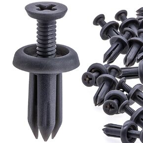 Rexka 15pcs 5mm Hole Front Bumper Fascia Push-Type Clips for Toyota 90467-05090-B1 Avalon Camry Corolla Matrix IS250 IS350 Bumper Cover Retainer Clips Weatherstrip Clip