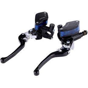 Qiilu Brake Master Cylinder Kit, 7/8" 22mm Motorcycle Levers Hydraulic Brake Master Cylinder Reservoir Clutch Lever for Motorcycle Dirt Pit Bike ATV