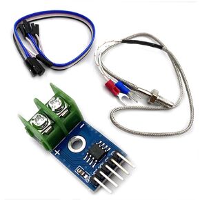 Kiro&Seeu DC 3-5V MAX6675 Module + K Type Thermocouple Temperature Sensor Thermocouple Sensor Set M6 Screw Compatible with Arduino Raspberry Pi