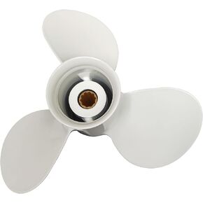 9 7/8x13-F Boat Moto Aluminum Propeller - for Yamaha Outboard Engines 20hp 25hp 30hp,Replace 664-45949-00-00 664-45949-02-EL,10 Spline Tooth,9.875x13 - Aluminum Outboard Propeller