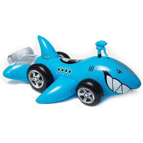 Hot Wheels & FUNBOY Sharkruiser Kids Pool Float with Water Squirter