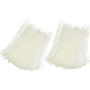 LC LICTOP 4 Inch Nylon Cable Zip Self-locking Wire Ties for Electronics,Pack of 1000 (White)