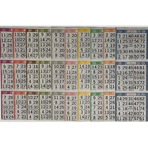 The Ticket Gurus Bingo Paper Game Cards - 3 Cards - 10 Sheets - 100 Books