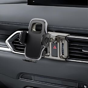ELOHEI for Mazda CX5 Phone Holder with Custom Base, Car Phone Holder for 2017-2024 Mazda CX5 Accessories, Hands Free Mazda CX5 Phone Mount for 4.7-7 in Phones
