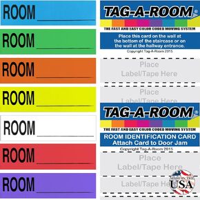 Home Moving Labels Color Coded Packing Stickers (350MBC)