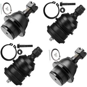 SCITOO 4pcs Front Suspension Kit Lower Upper Ball Joint Fit 1998-2011 For Ford Ranger w/Front Coil Springs 2001-2010 For Mazda B2300