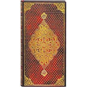 Paperblanks | Golden Trefoil | Hardcover | Slim | Lined | Elastic Band Closure | 176 Pg | 85 GSM