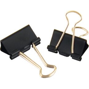 مشابك ربط متوسطة الحجم من ذا كلاسيكس (36)، عرض 2.54 سم، عدد 36، أسود/فضي (TPG-37806) in Kuwait