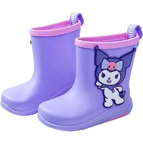 Kuromi Rain Boots for Girls Kids Children PVC
