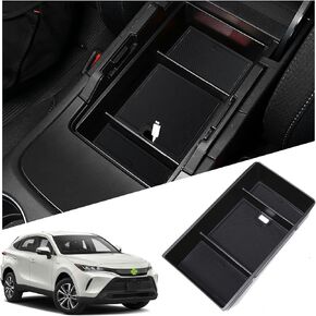Ruiya for Toyota Venza Console Organizer 2021-2024 Toyota Venza Accessories Toyota Venza Hidden Cubby Drawer Shelf Compatible with 2021 2022 2023 2024 Toyota Venza(LE/XLE/Limited/Nightshade Edition)