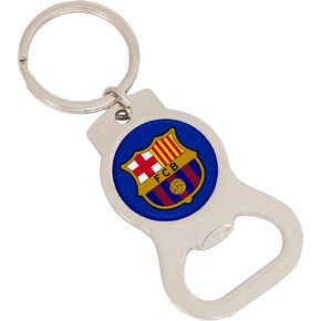Desert Cactus FC Barcelona Bottle Opener Keychain Barça Football Club Soccer Futbol Car Keys (Silver Bottle A)