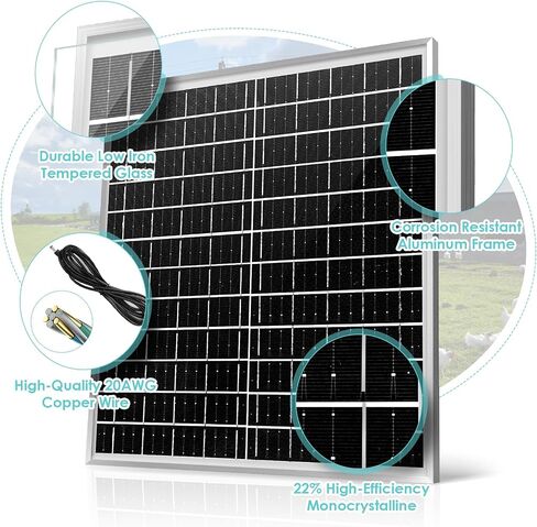 Solar Powered Exhaust Fan, 22W Solar Panel with 8" Solar Brushless Fan for Outside, Shed Ventilation, Greenhouse, Chicken Coop, Pet Houses, Garage in Saudi Arabia