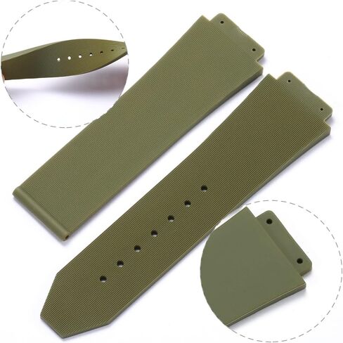 25mm Big Bang Replacement Band Compatible with Hublot Big Bang Watch Strap Sports Waterproof Rubber Watch Accessories in Saudi Arabia