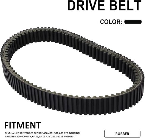 JFG RACING CFMOTO Drive Belt Rubber for CFMOTO Uforce Zforce Cforce 400 400L 500 600 625 Touring Rancher 500 600 UTV X5 X6 Z5 Z6 ATV 2012-2022 Models in Kuwait