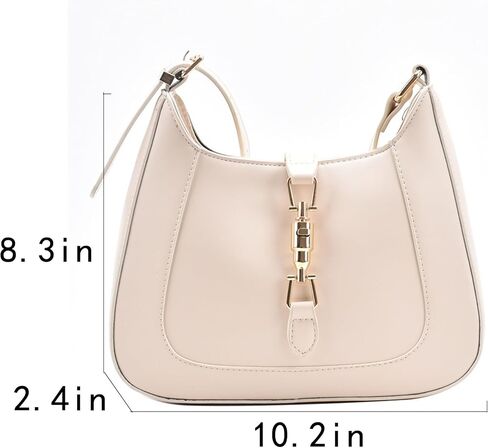 Small Shoulder Bag for Women, Everyday Purse Trendy Hobo bag Crescent Bag Structured Purses Handbags Clutch Underarm Bag in Saudi Arabia