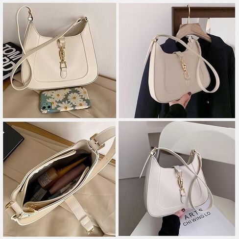 Small Shoulder Bag for Women, Everyday Purse Trendy Hobo bag Crescent Bag Structured Purses Handbags Clutch Underarm Bag in Saudi Arabia