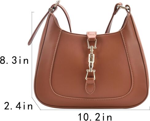 Small Shoulder Bag for Women, Everyday Purse Trendy Hobo bag Crescent Bag Structured Purses Handbags Clutch Underarm Bag in Saudi Arabia