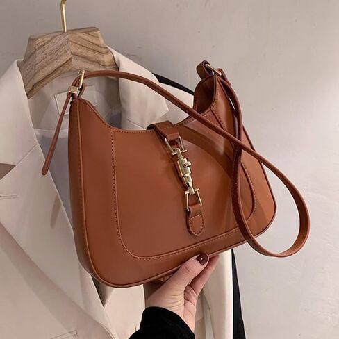 Small Shoulder Bag for Women, Everyday Purse Trendy Hobo bag Crescent Bag Structured Purses Handbags Clutch Underarm Bag in Saudi Arabia