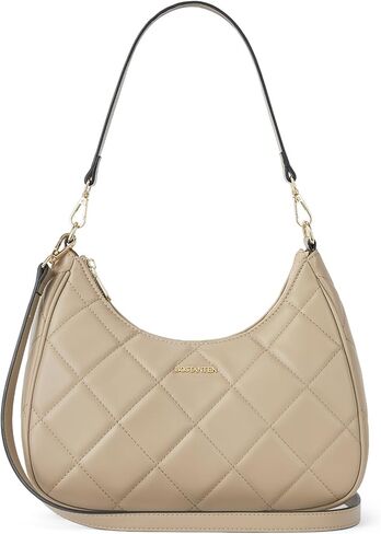 BOSTANTEN Crescent Hobo Bags for Women Quilted Crossbody Shoulder Purses with Long and Short Straps in Saudi Arabia
