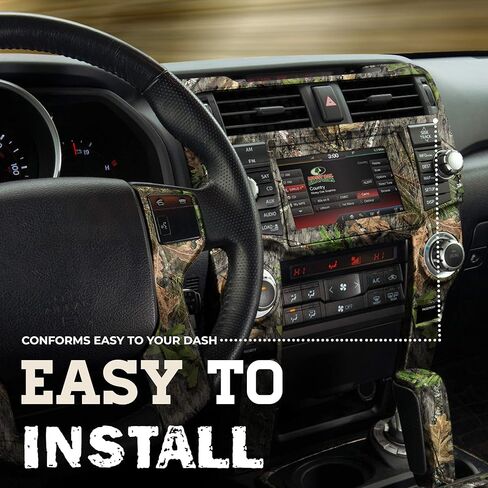 Mossy Oak Graphics Interior Auto Dash Kit, Easy to Install, No-fade, Cast Vinyl, Hi-Def, Matte Finish, 12" x 20", Many Patterns in Kuwait