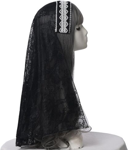 BPURB نون زي تأثيري خوذة الملحقات قبعة راهبة لحفلة الهالوين كرنفال لعب الأدوار in Kuwait