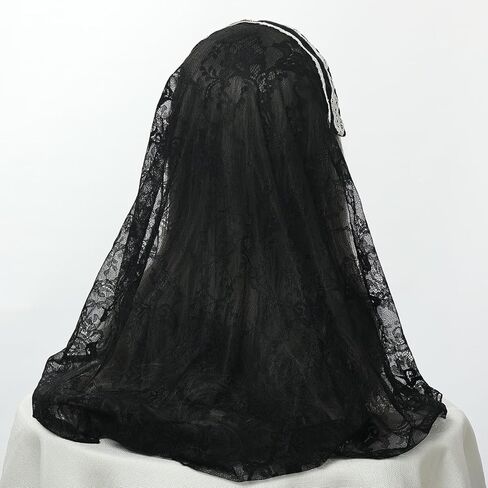 BPURB نون زي تأثيري خوذة الملحقات قبعة راهبة لحفلة الهالوين كرنفال لعب الأدوار in Kuwait