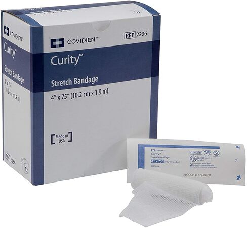 ضمادة Covidien COV-2236 Curity القابلة للتمدد، مقاس 4 × 75 بوصة (عبوة من 12 قطعة) in Saudi Arabia