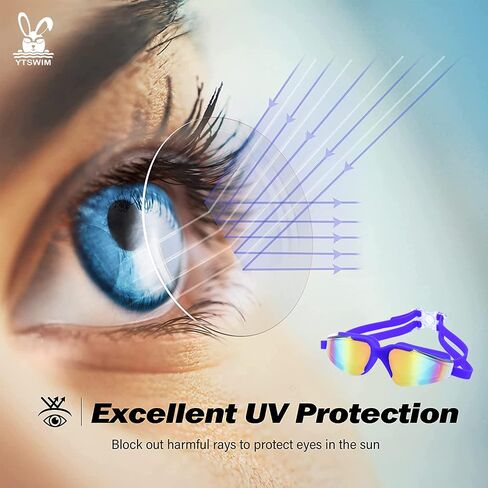 YTSWIM Adult Swimming Goggles, Anti Fog UV Protection Wide View Swim Goggles for Men Women in Saudi Arabia
