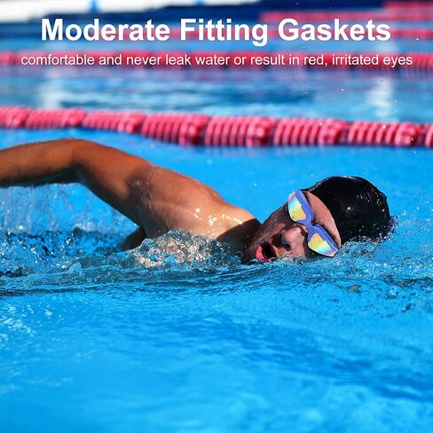 YTSWIM Adult Swimming Goggles, Anti Fog UV Protection Wide View Swim Goggles for Men Women in Saudi Arabia