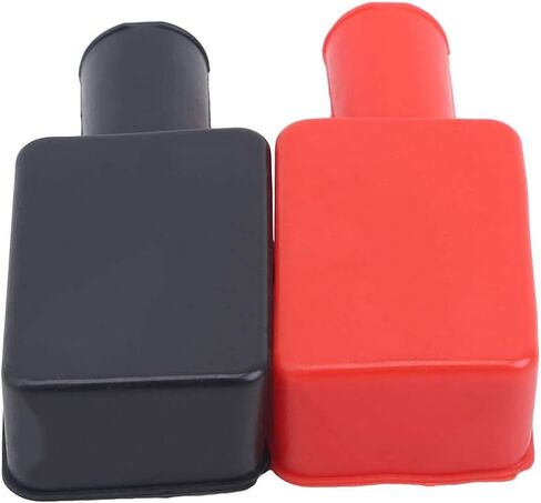 Black and Red Battery Terminal Insulator Covers Cap，Positive Negative Protector,Top Post,Insulating Terminal Cover,Automotive Replacement Accessories Terminals and Ends in Saudi Arabia
