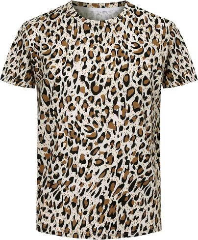 COSLAND Boys' Animal Print T-Shirt Kids Novelty Tee, Small-Large in Kuwait
