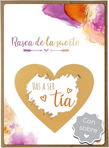 Joli Coon Scratch off card Vas a ser tio - with envelope - Anunciar embarazo tio in Kuwait