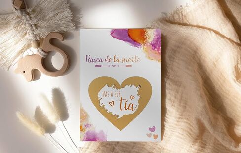 Joli Coon Scratch off card Vas a ser tio - with envelope - Anunciar embarazo tio in Kuwait