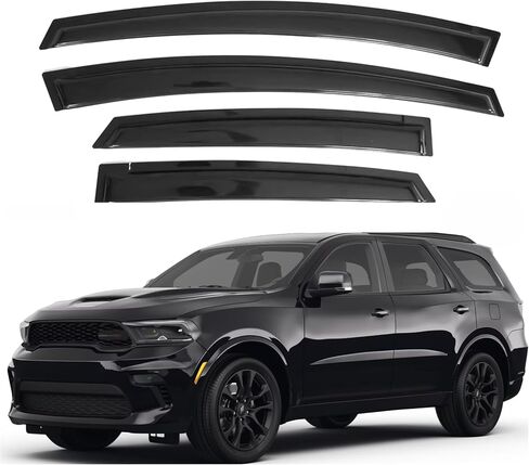 Window Visor Compatible with Dodge Durango 2011-2024, Rain Guard Tape-On Extra Durable Side Vent Window Deflector, 2011 2012 2013 2014 2015 2016 2017 2018 2019 2020 2021 2022 2023 2024 in Kuwait