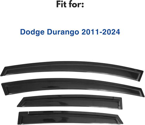 Window Visor Compatible with Dodge Durango 2011-2024, Rain Guard Tape-On Extra Durable Side Vent Window Deflector, 2011 2012 2013 2014 2015 2016 2017 2018 2019 2020 2021 2022 2023 2024 in Kuwait