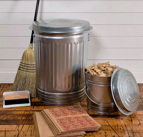 Trash Can Lid, Galvanized Steel Silver for 31 gal Cans in Saudi Arabia