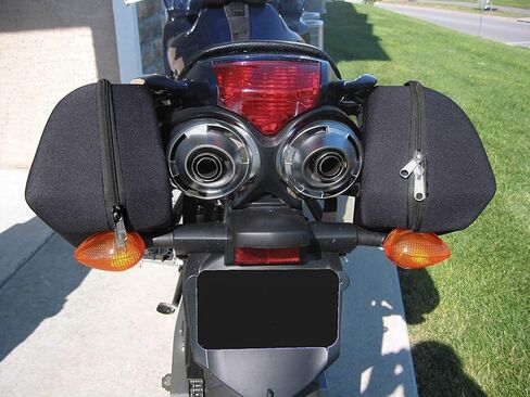 3100 حقيبة سرج سوداء - هيكل حراري خفيف الوزن للغاية - تصميم ديناميكي هوائي - مقاوم للماء والتمزق - شريط عاكس مخيط على أشرطة السرج لمزيد من الأمان in Kuwait