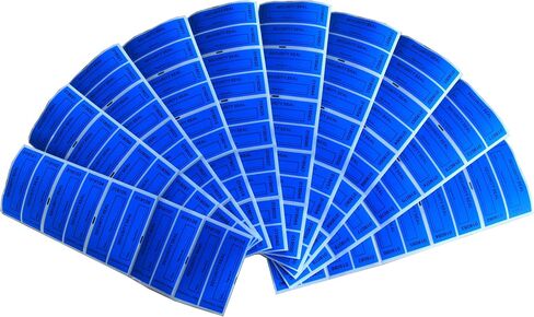 TamperSeals Group - 100pcs Non Transfer Tamper Proof Security Warranty "VoidOpen" Labels/Stickers/Seals for The Reusable Package or Expensive Surface (Blue, 1 x 3.35 inches, Serial Numbers) in Saudi Arabia