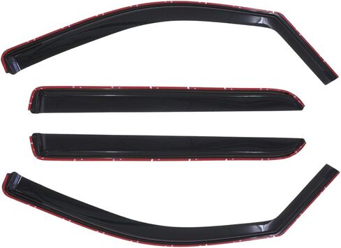 ASL 194536 4pcs in-Channel Style Compatible with 2014-2018 Silverado Sierra 1500 2500HD 3500HD Crew Cab Sun Rain Wind Deflector Guard Window Visors in Kuwait