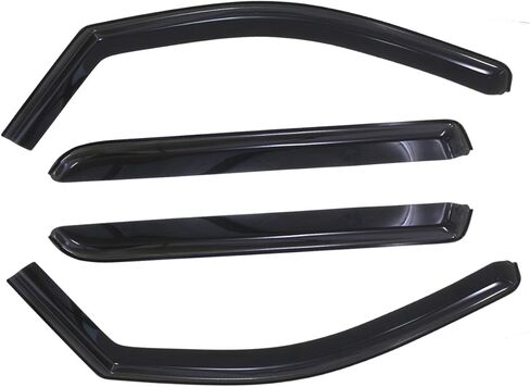 ASL 194536 4pcs in-Channel Style Compatible with 2014-2018 Silverado Sierra 1500 2500HD 3500HD Crew Cab Sun Rain Wind Deflector Guard Window Visors in Kuwait