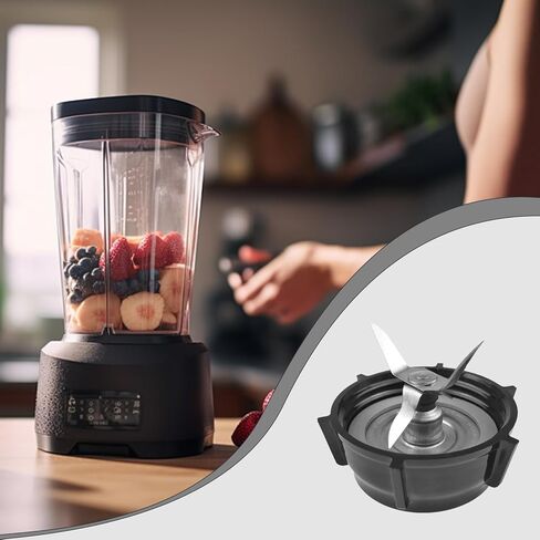 أجزاء بديلة للخلاط متوافقة مع شفرات الثلج لخلاط أوستر وغطاء قاعدة وعاء شفرة الثلج من الفولاذ المقاوم للصدأ و2 حشية مطاطية على شكل حرف O، مجموعة تجديد الملحقات in Kuwait