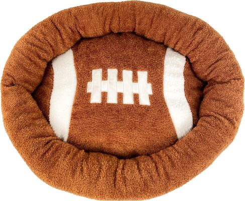 سرير TONBO ناعم من القطيفة صغير لطيف ومريح لكرة القدم للكلاب والقطط، مناسب للغسيل والتجفيف (كرة القدم) in Kuwait