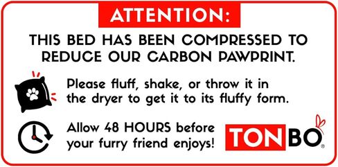 سرير TONBO ناعم من القطيفة صغير لطيف ومريح لكرة القدم للكلاب والقطط، مناسب للغسيل والتجفيف (كرة القدم) in Kuwait